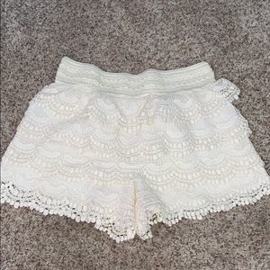 White Lace shorts
